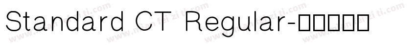 Standard CT Regular字体转换